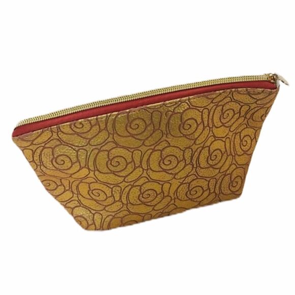 💄Gold Zippered Cosmetic & Makeup Pouch 💄 - Picture 2 of 9